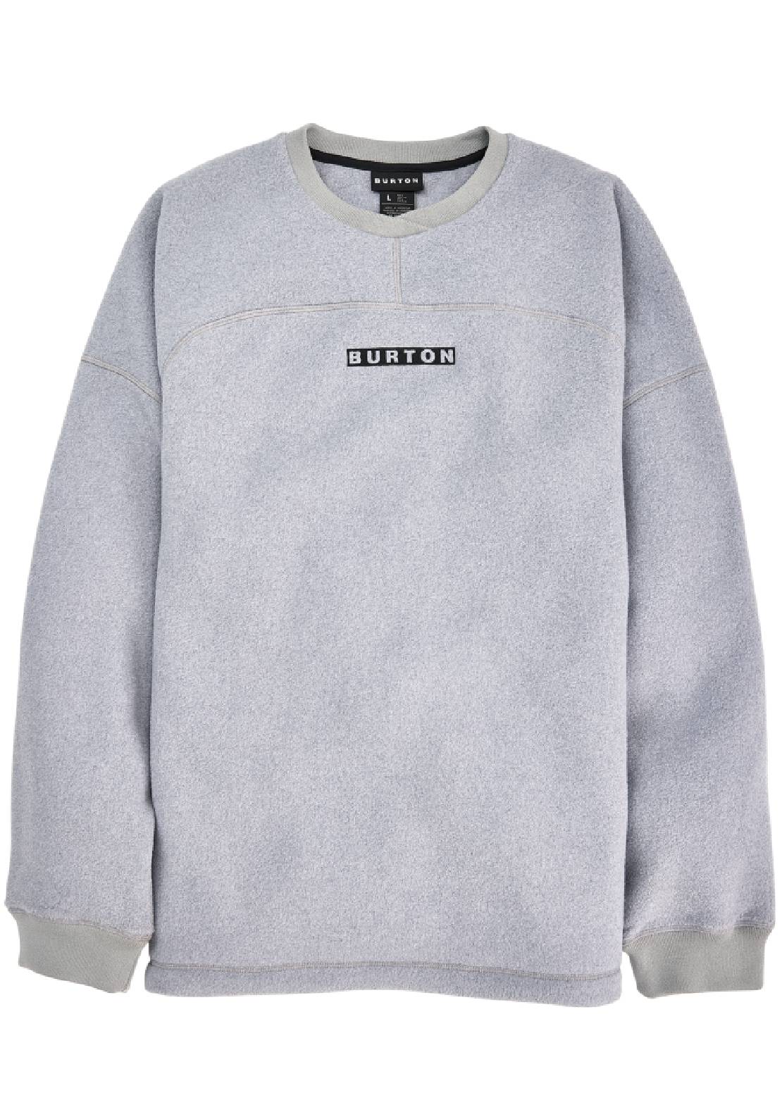 Burton Men's Cinder Crewneck Fleece Gray Heather