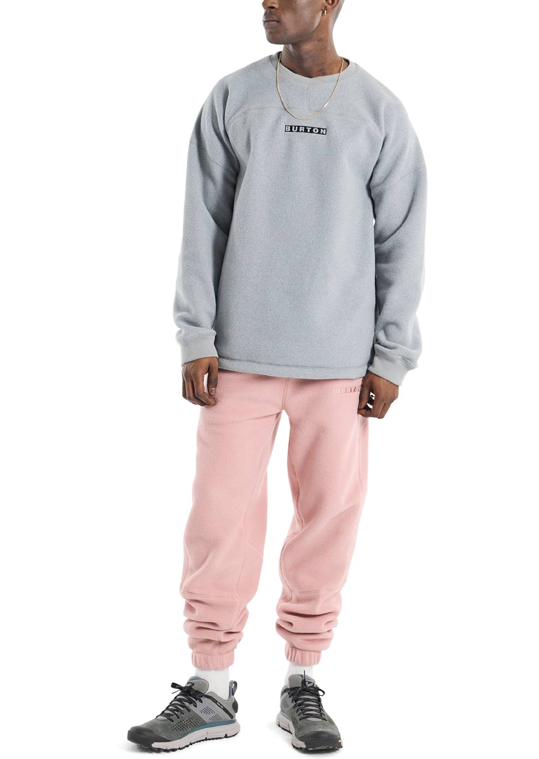 Burton Men's Cinder Crewneck Fleece Gray Heather