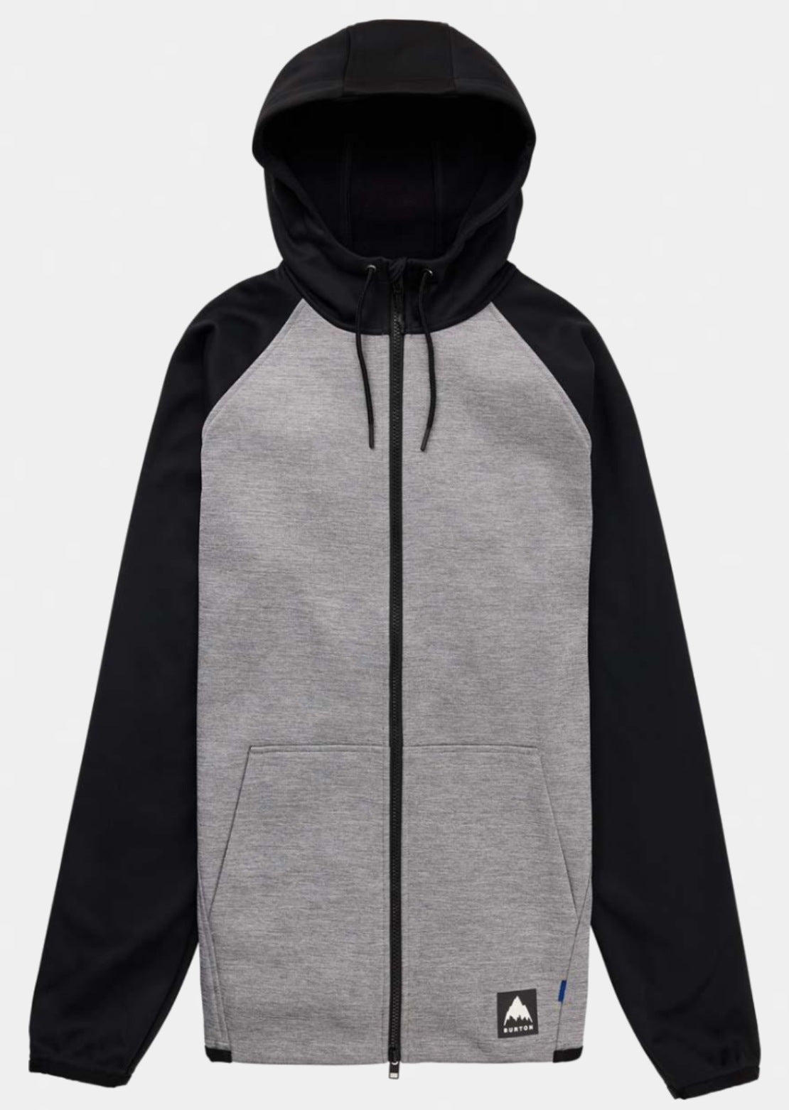 Burton Men's Crown Weatherproof Full-Zip Fleece Gray Heather/True Black