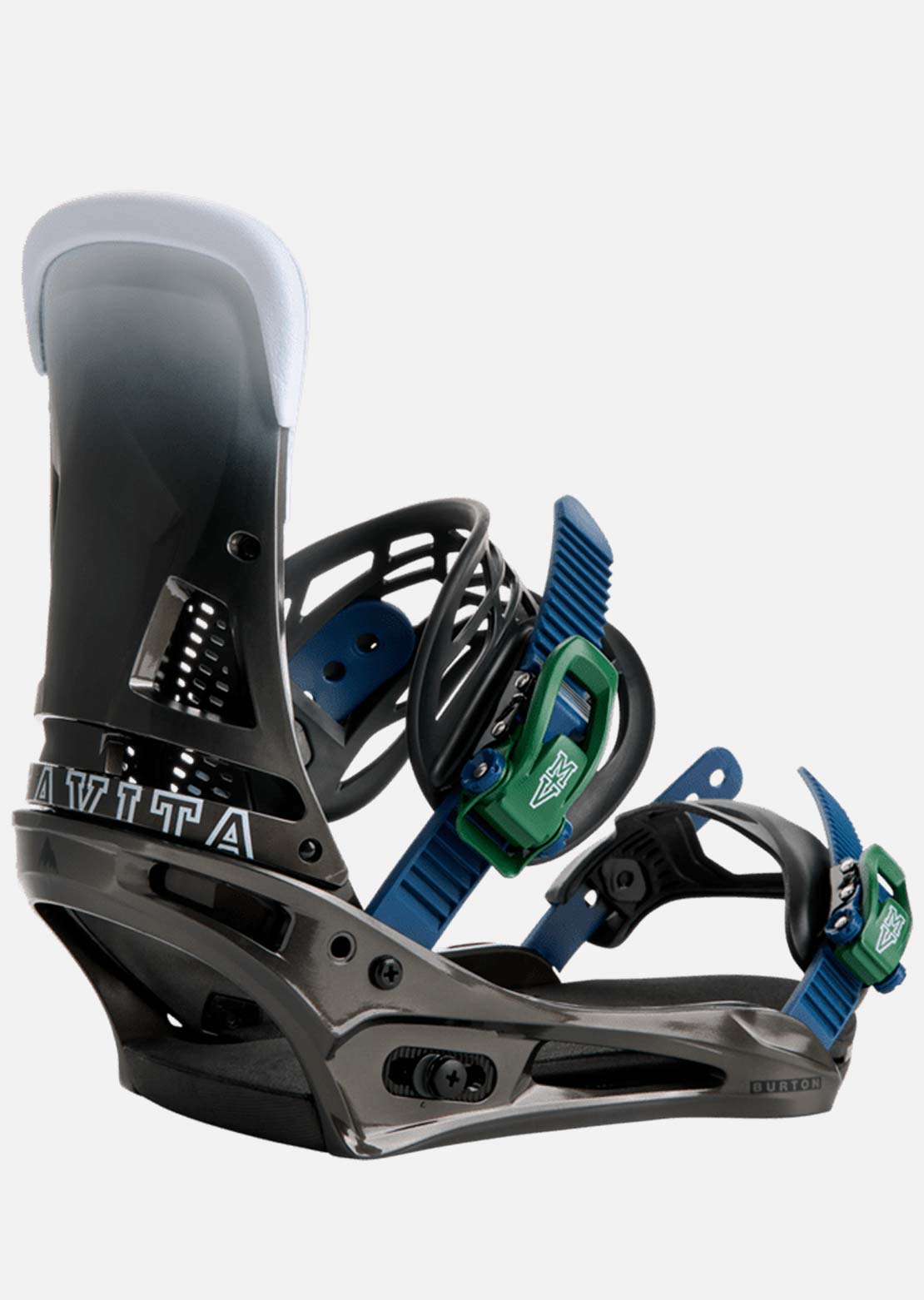 Burton Men's Malavita Snowboard Bindings Black Fade