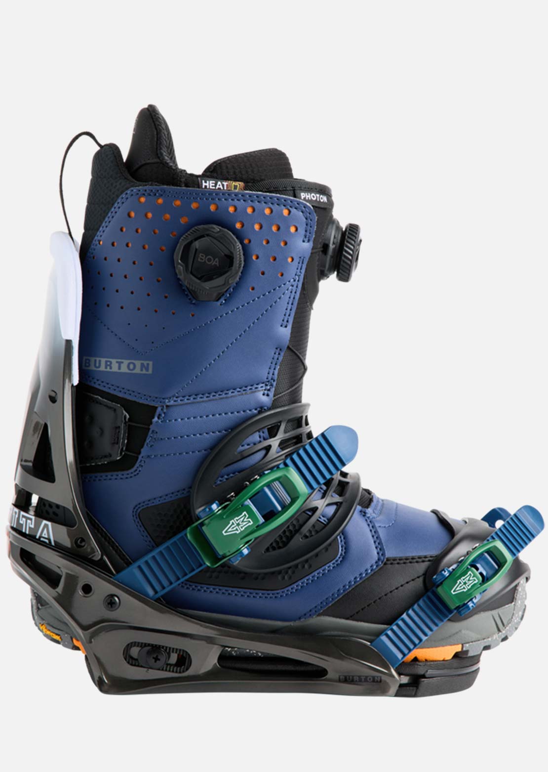 Burton Men's Malavita Snowboard Bindings Black Fade