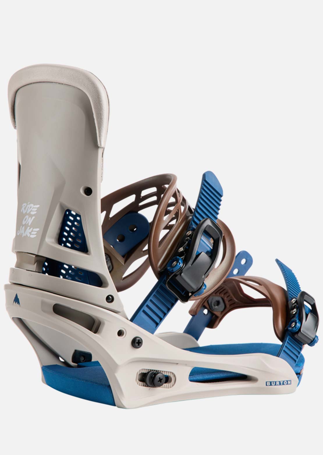 Burton Men's Malavita Snowboard Bindings Warm Gray