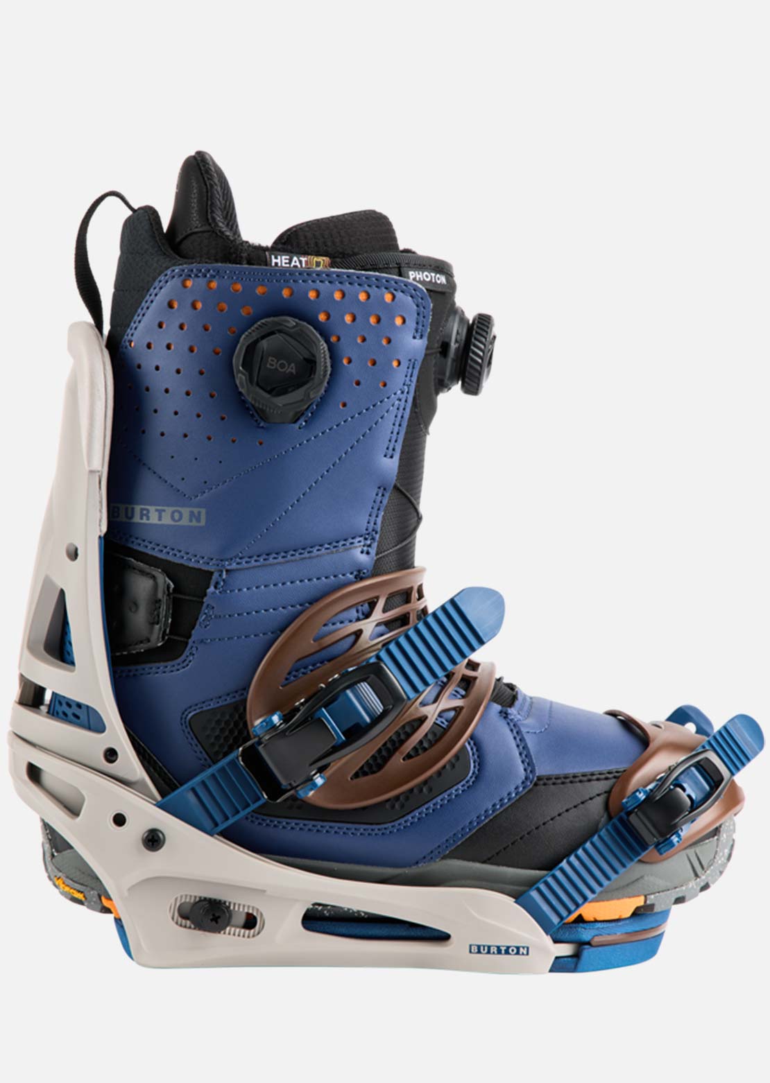 Burton Men's Malavita Snowboard Bindings Warm Gray
