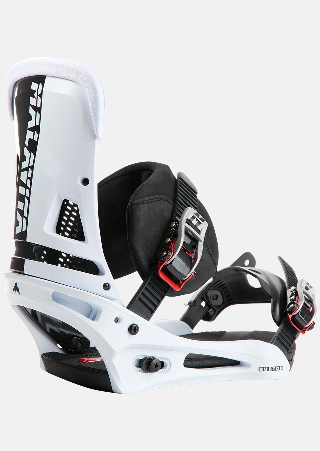 Burton Men's Malavita X Snowboard Bindings Black/White