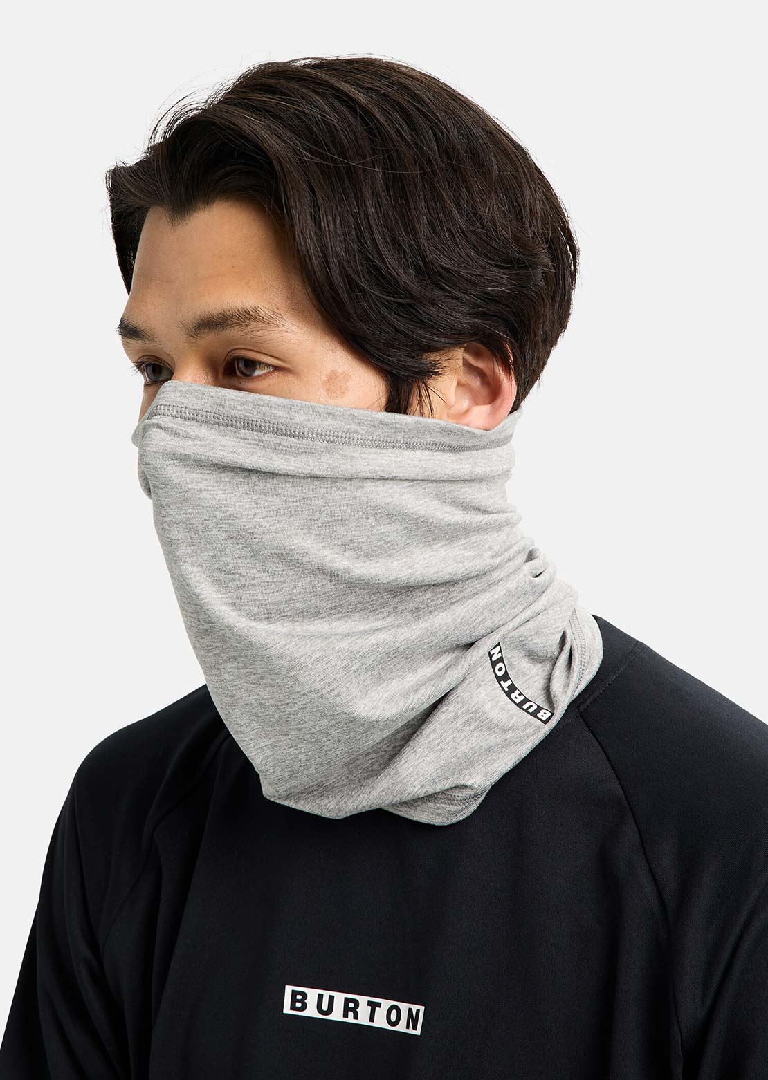 Burton Men's Midweight Neck Warmer Gray Heather