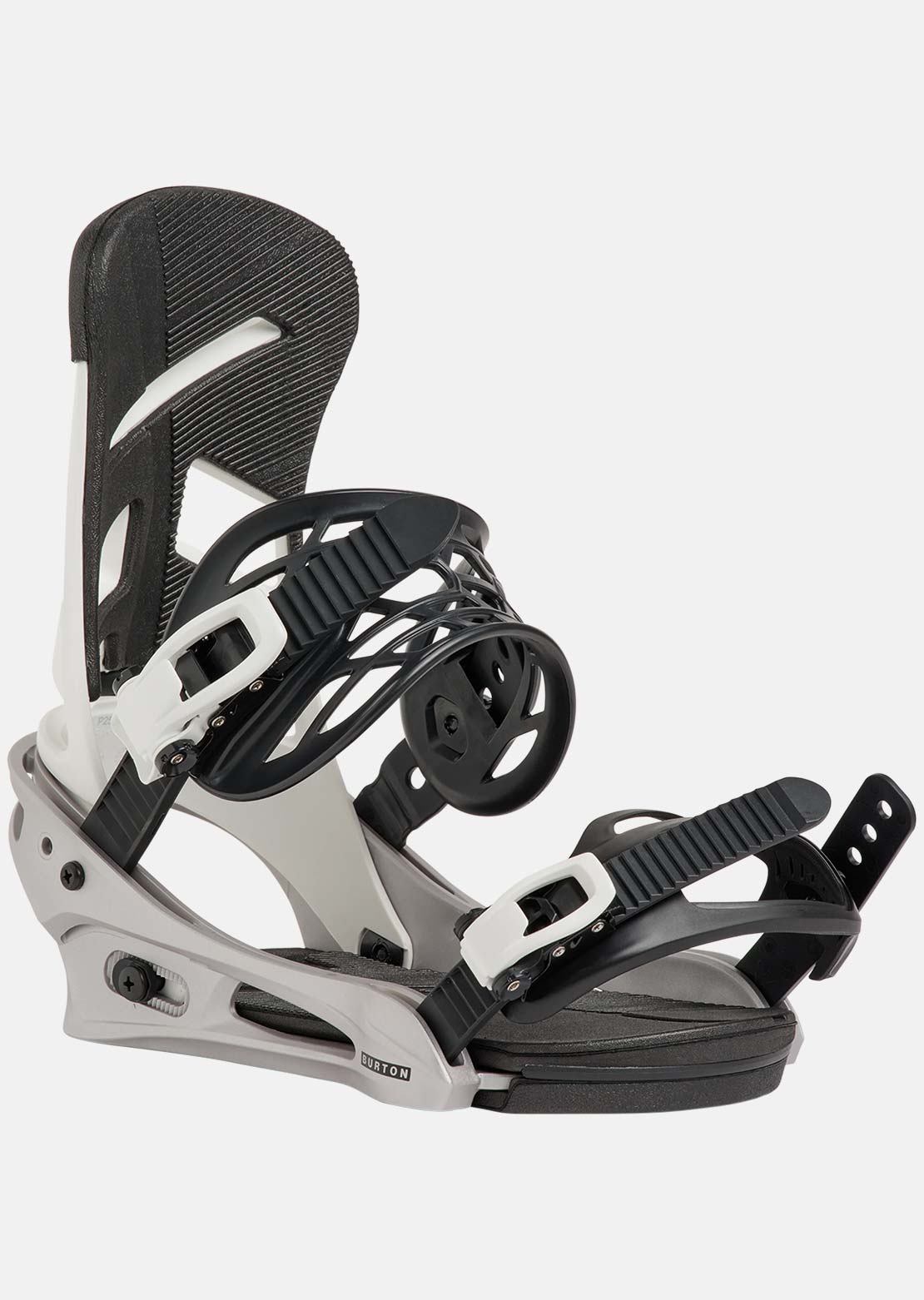 Burton Men's Mission Re:Flex Snowboard Bindings White/Silver