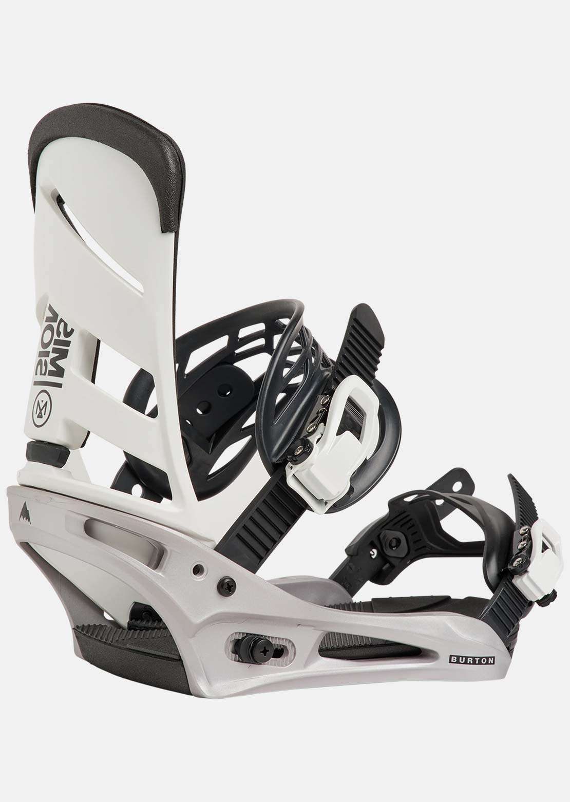 Burton Men's Mission Re:Flex Snowboard Bindings White/Silver