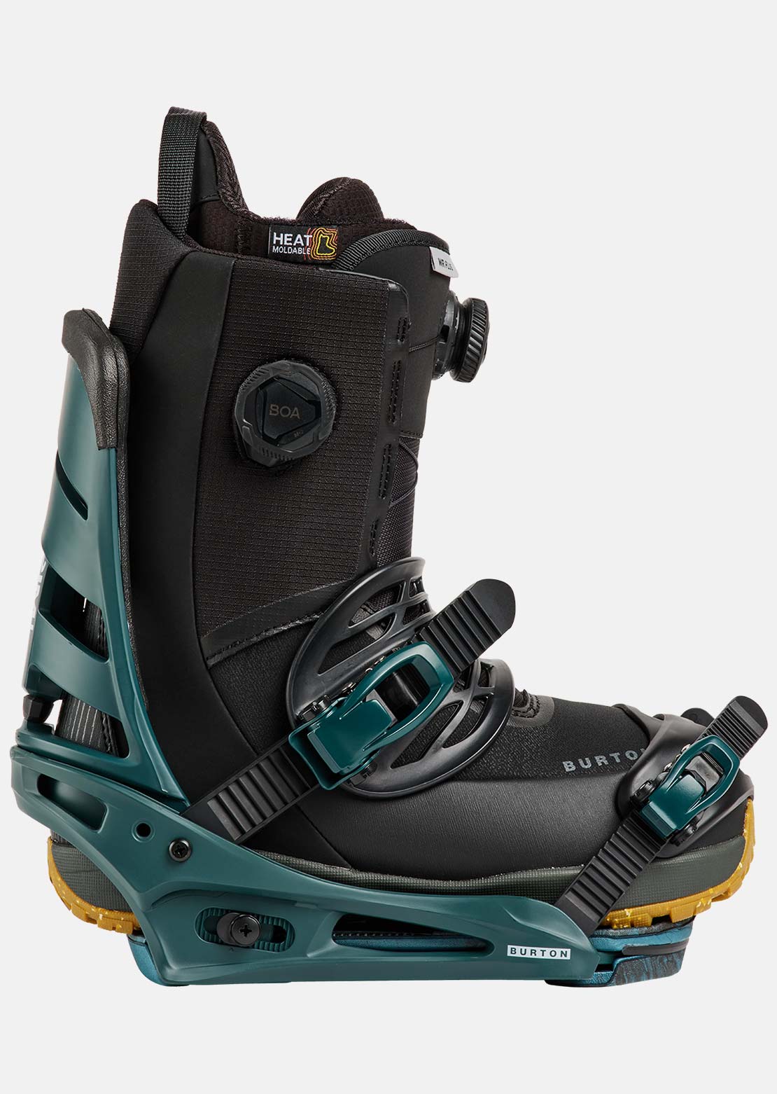 Burton Men's Mission Re:Flex Snowboard Bindings Atlantic Teal