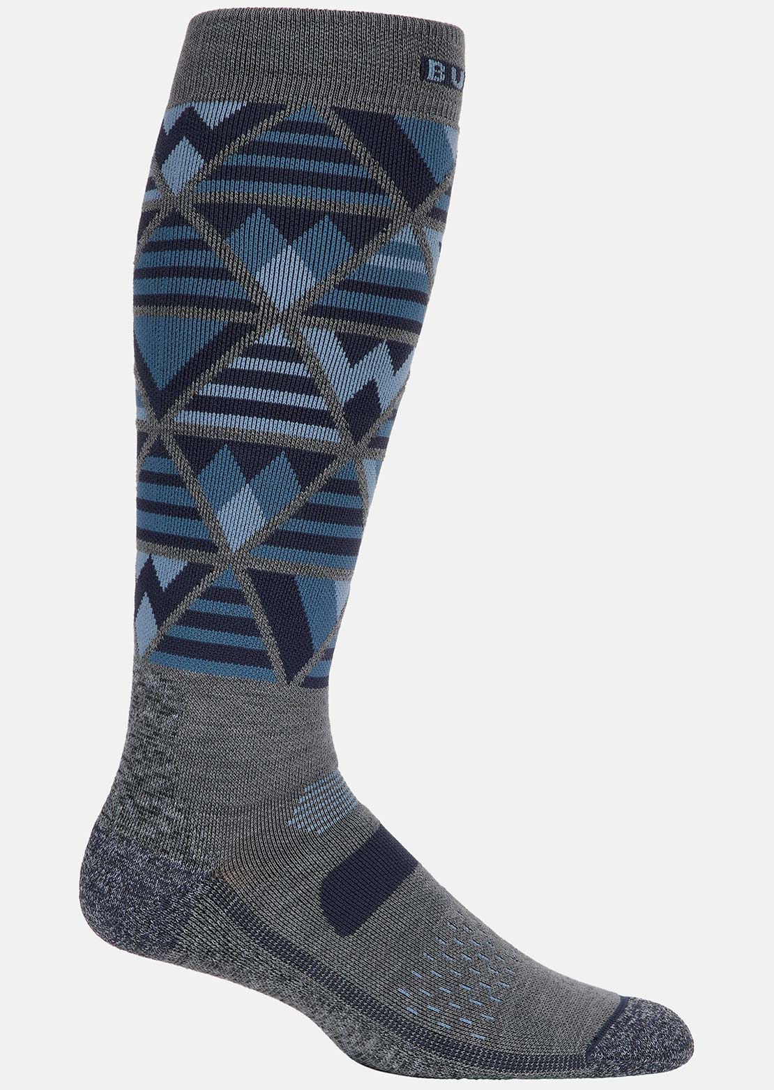Burton Men's Performance Midweight Socks Dark Slate Heather