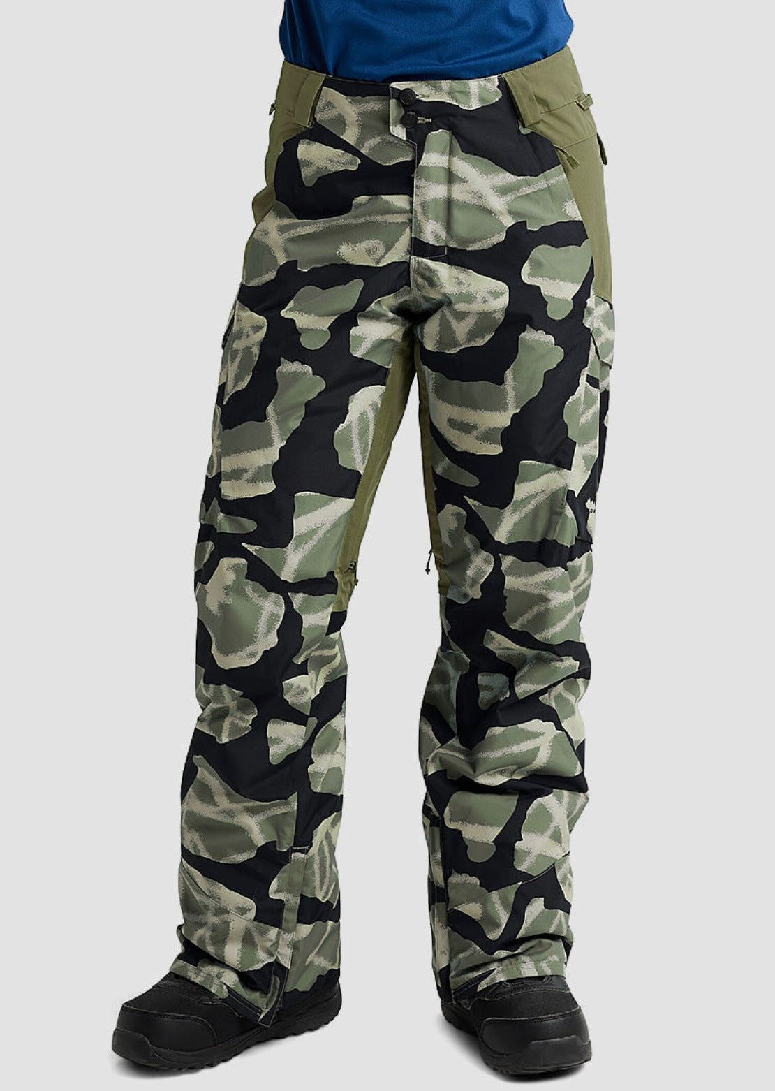 Burton Men's Reserve 2L Insulated Pants Graffiti Camo/Forest Moss