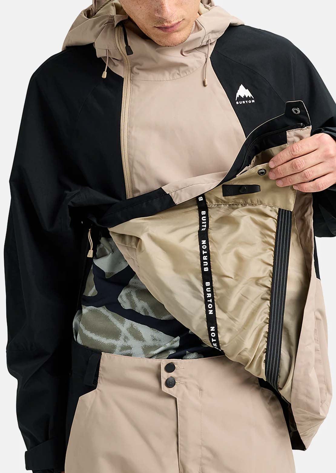Burton Men's Reserve 2L Relaxed Anorak Summit Taupe/True Black