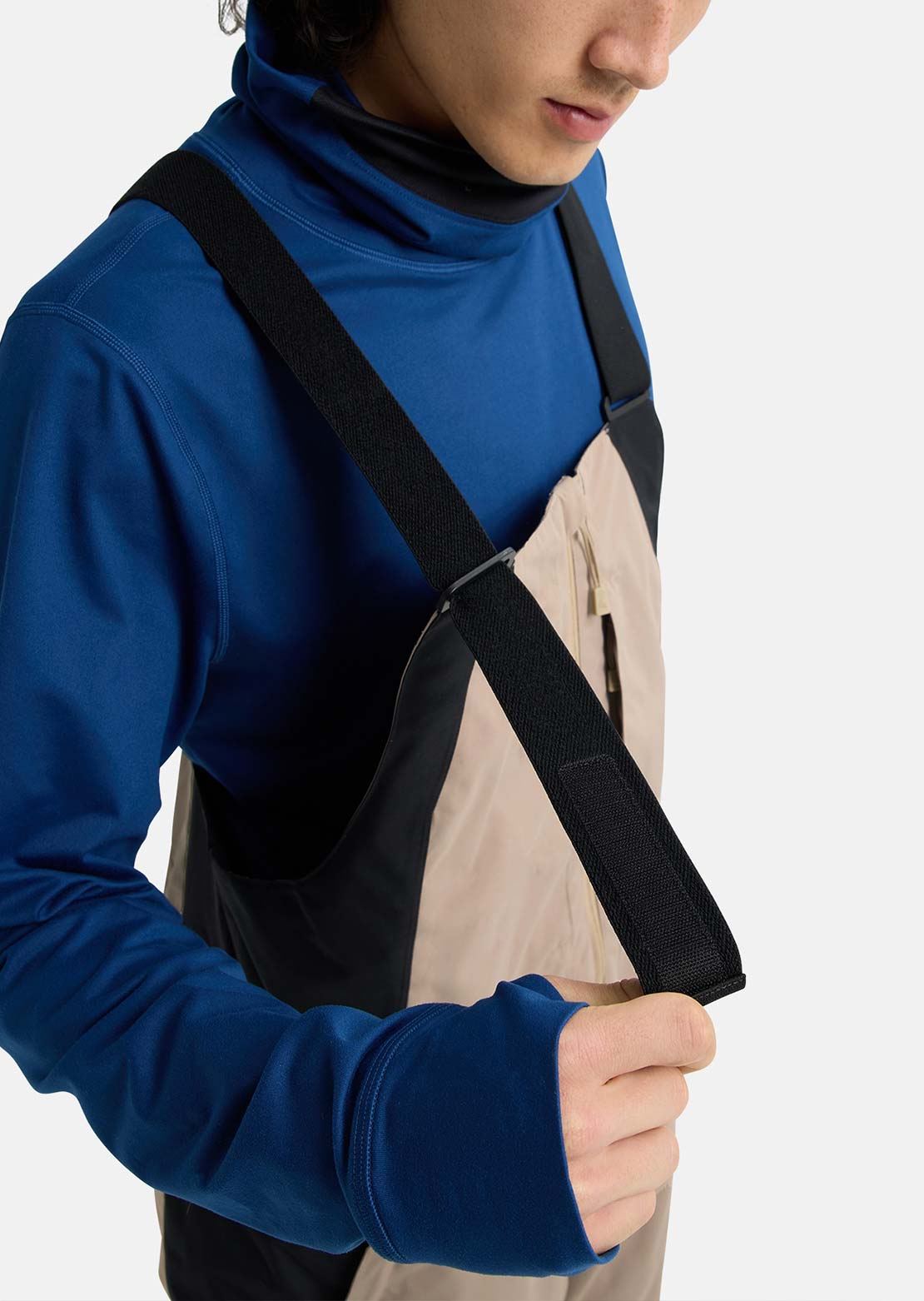 Burton Men's Reserve 2L Relaxed Bib Pants Summit Taupe/True Black