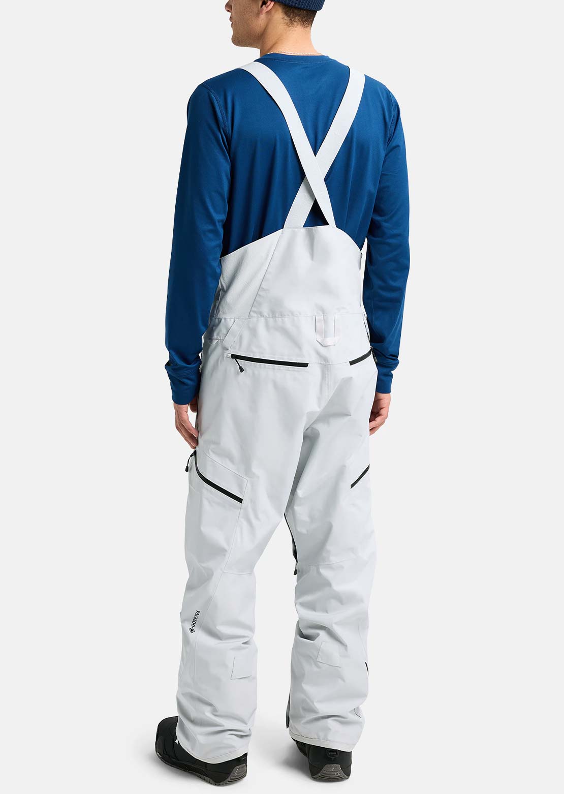 Burton Men's Reserve GORE-TEX 2L Bib Pants Gray Cloud
