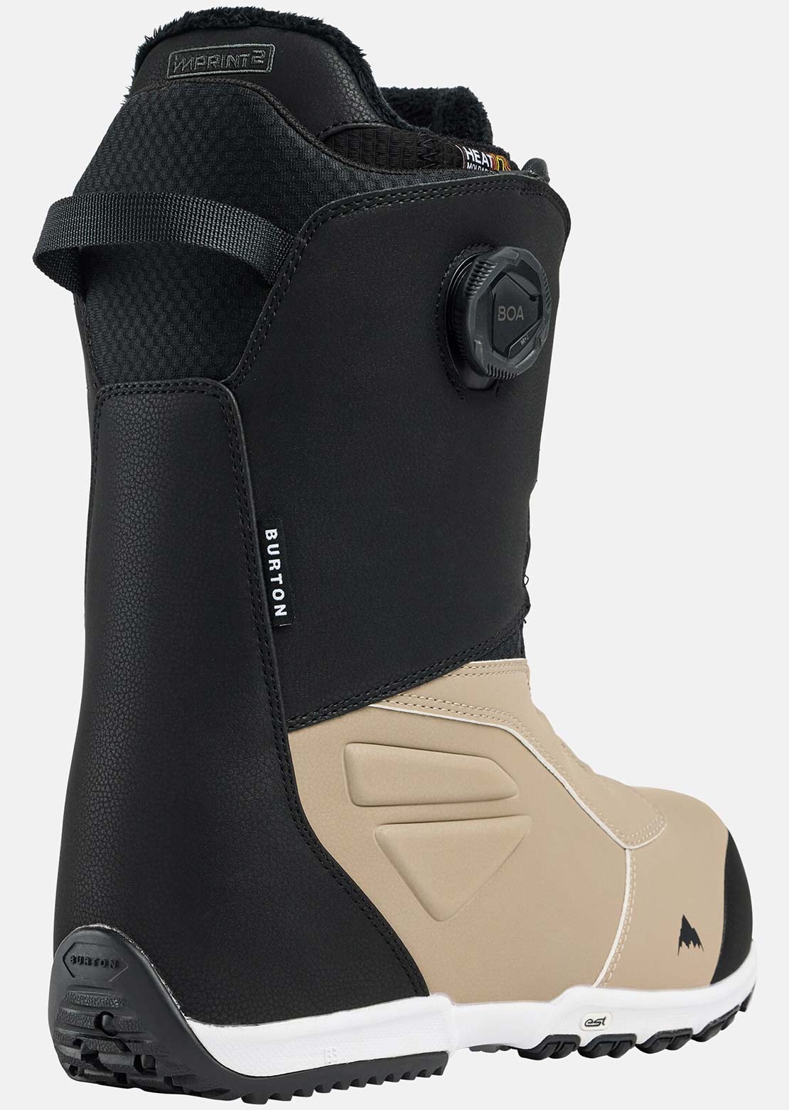 Burton Men's Ruler BOA Snowboard Boots Black/Summit Taupe