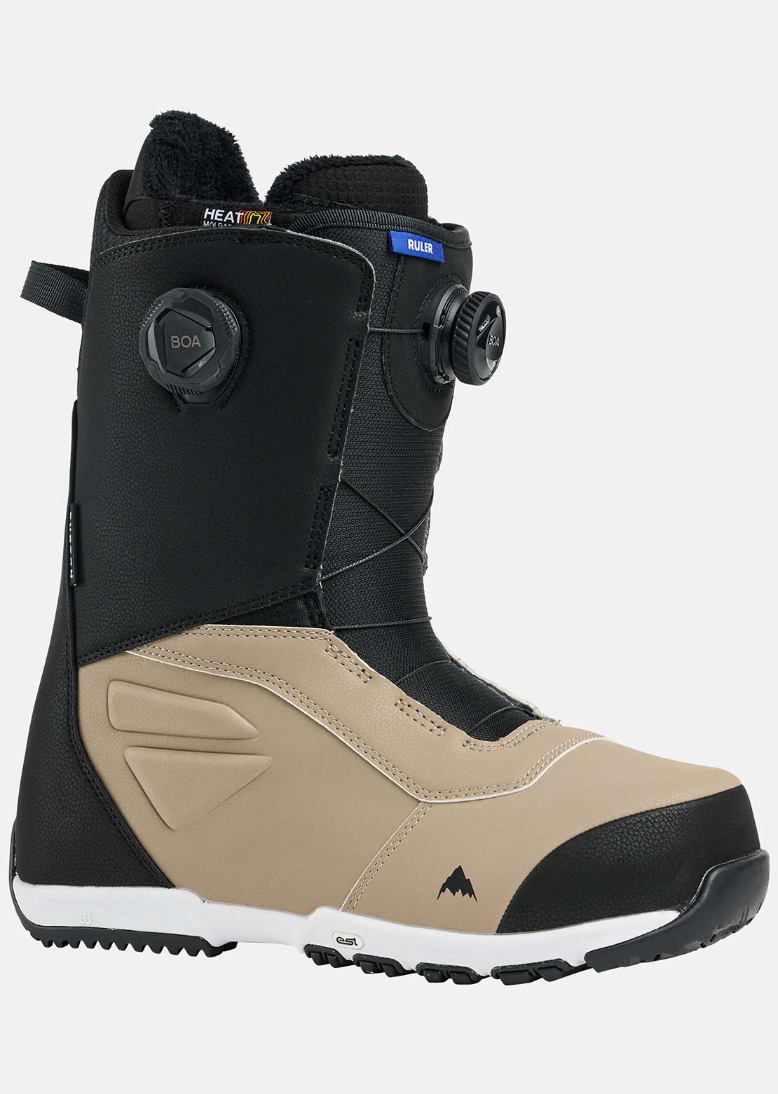 Burton Men's Ruler BOA Snowboard Boots Black/Summit Taupe