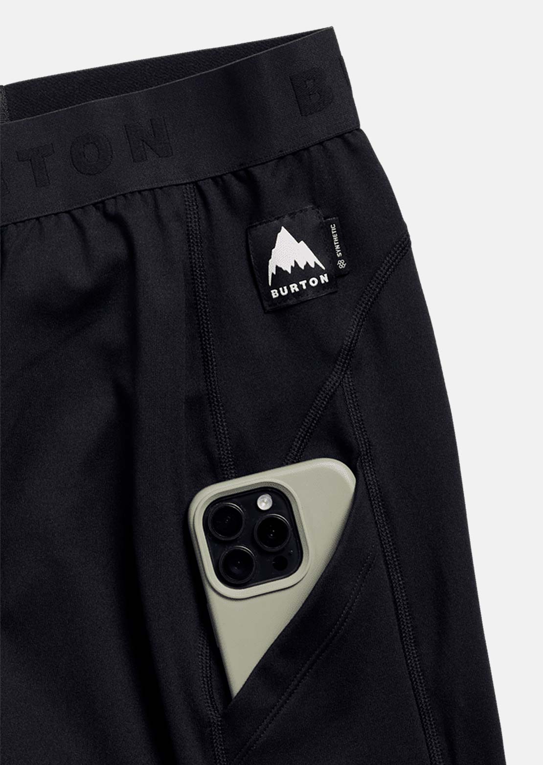 Burton Men's Synthetic Midweight Base Layer Pants True Black