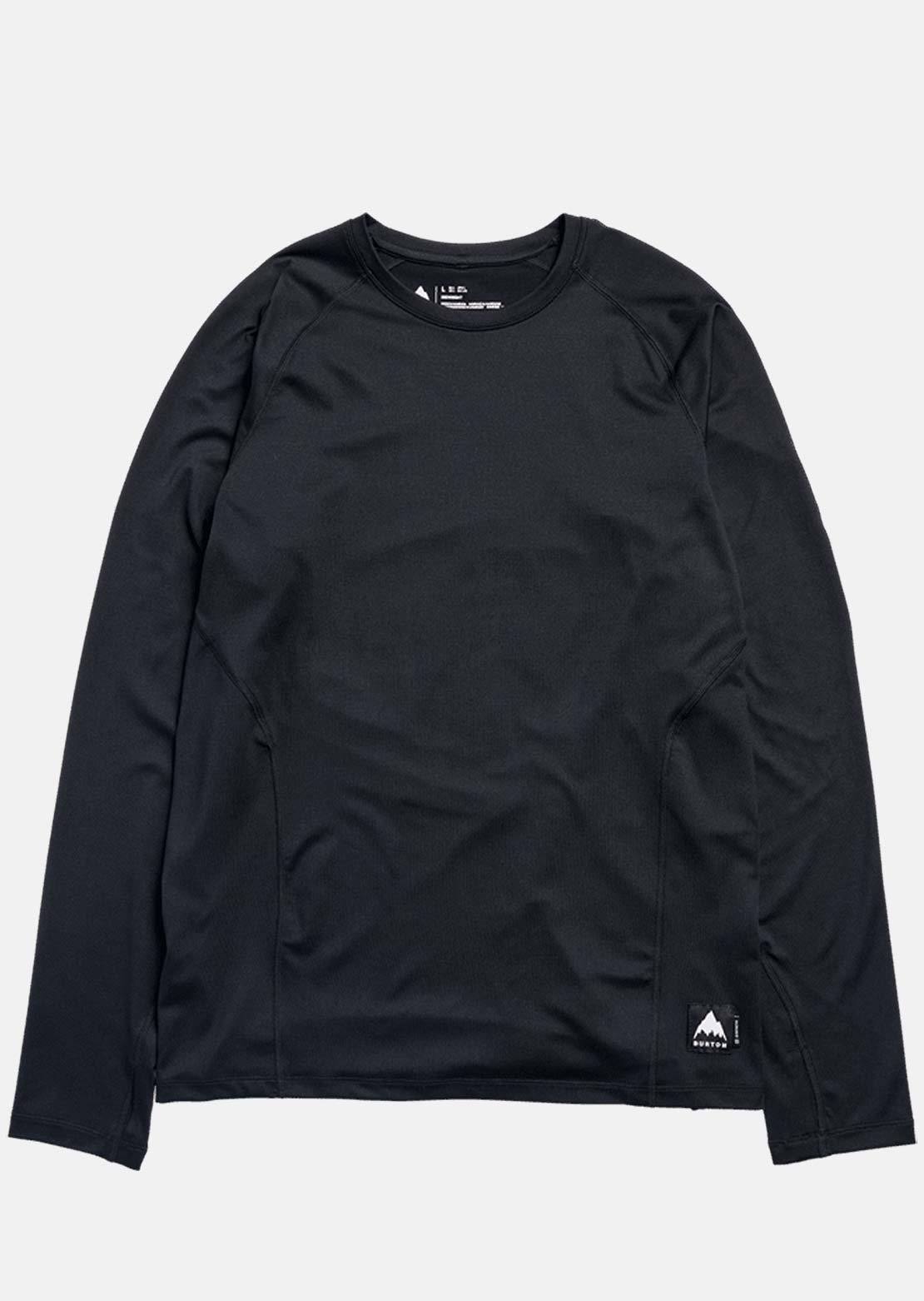 Burton Men's Synthetic Midweight Base Layer Crewneck Long Sleeve True Black