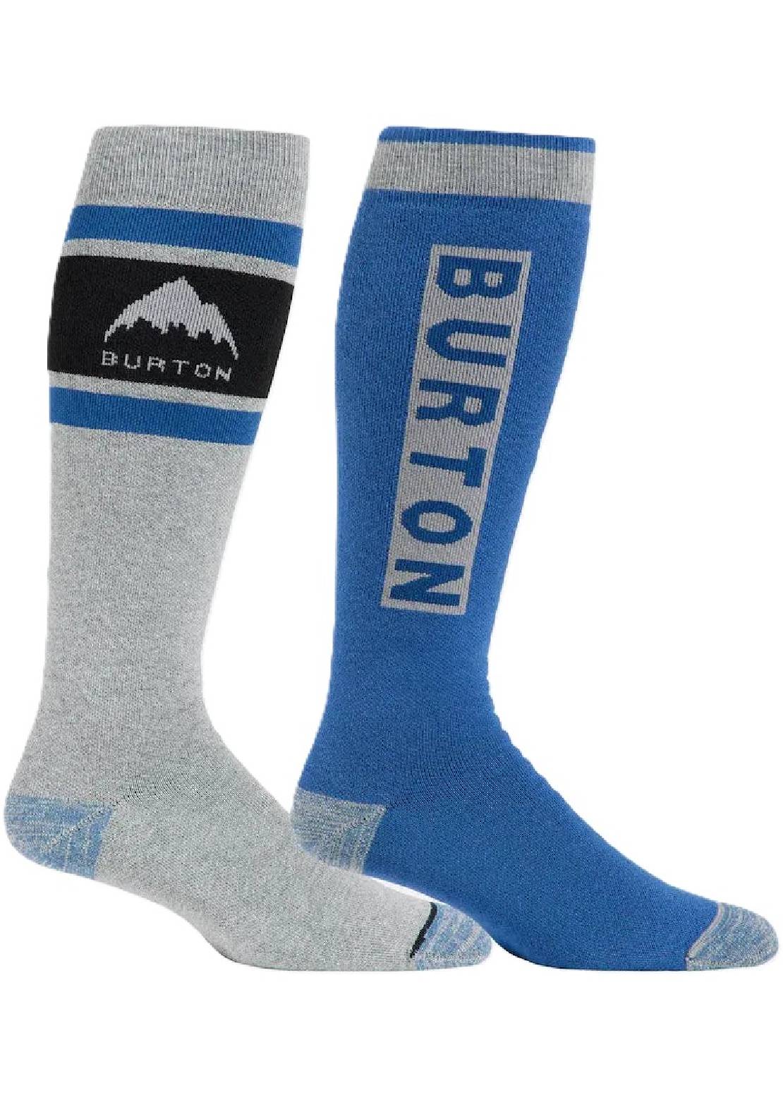 Burton Men's Weekend Midweight Socks 2-Pack Gray Cloud