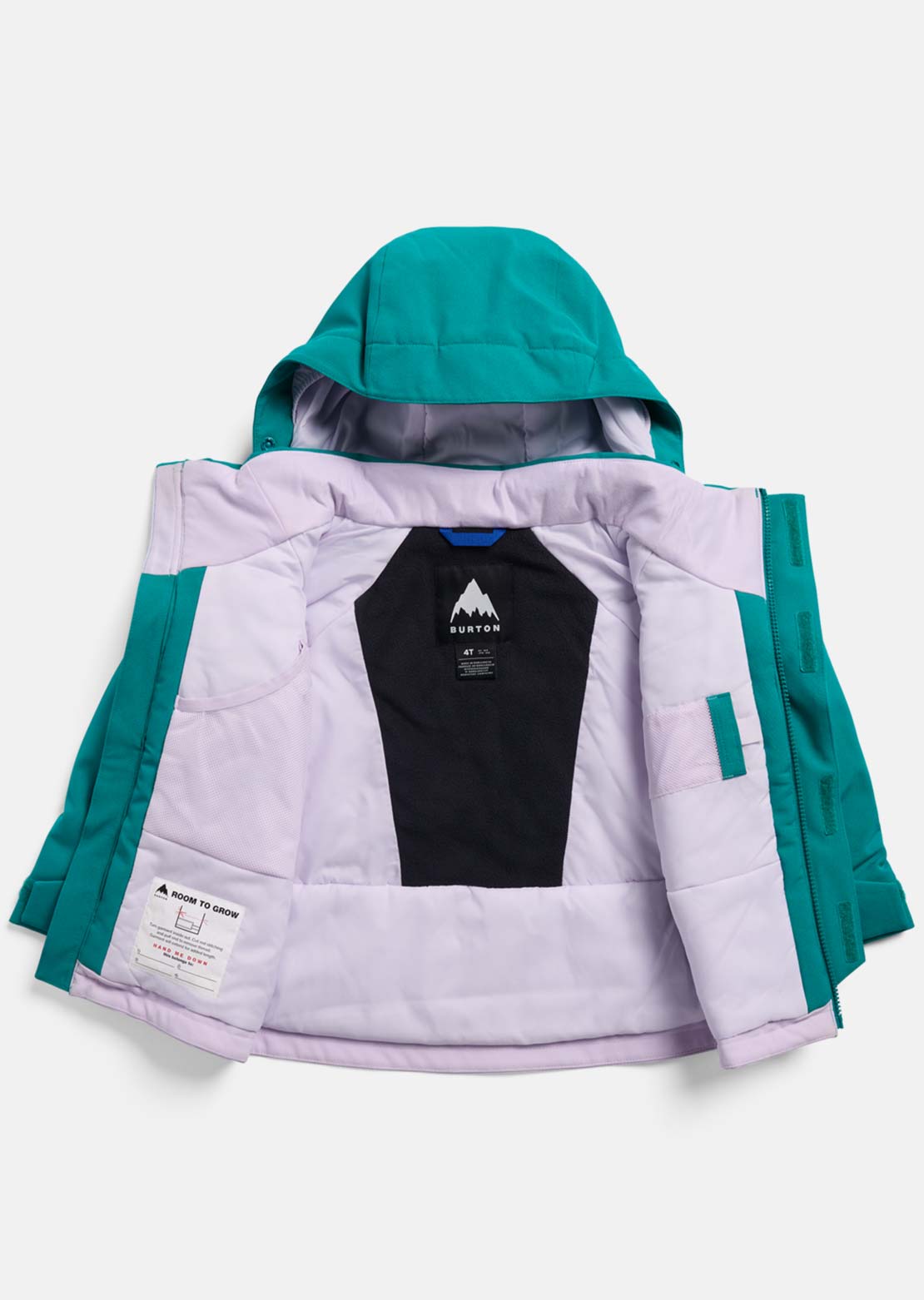 Burton Toddler Ascutney 2L Jacket Pacific Teal/Moondust Purple/True Black