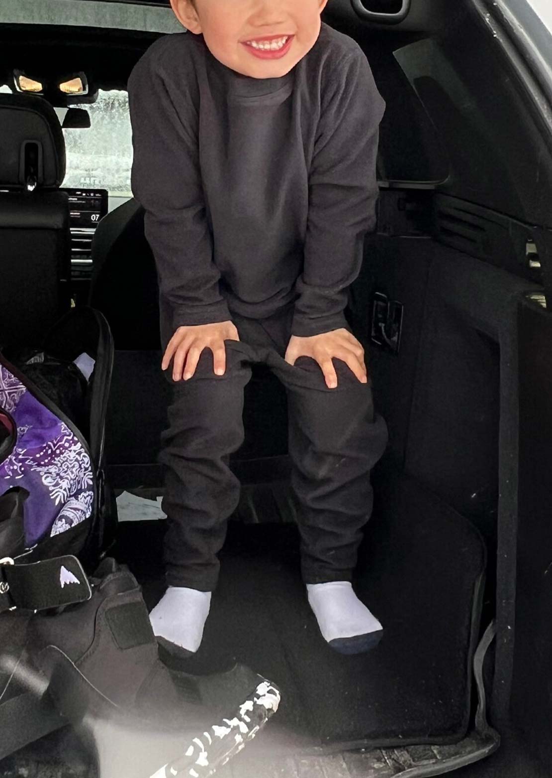 Burton Toddler Fleece Base Layer Set True Black