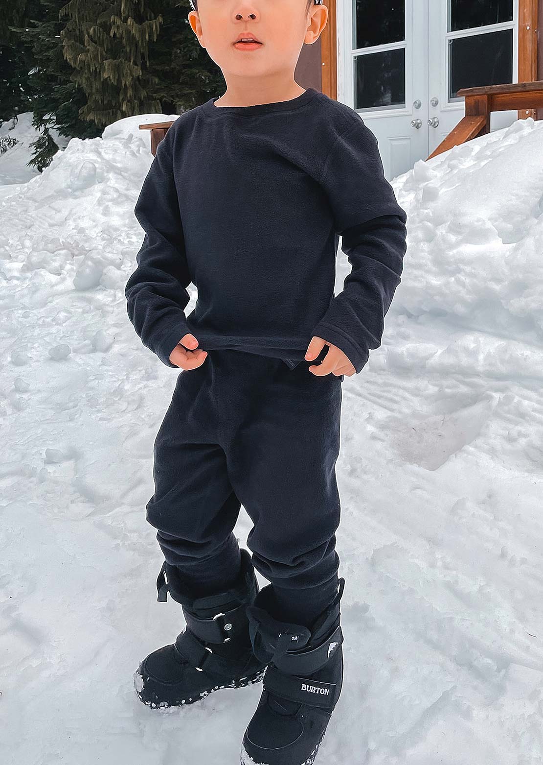 Burton Toddler Fleece Base Layer Set True Black