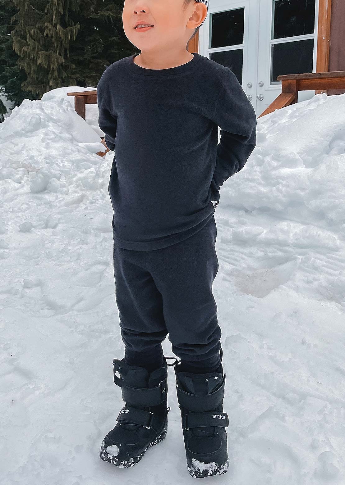 Burton Toddler Fleece Base Layer Set True Black
