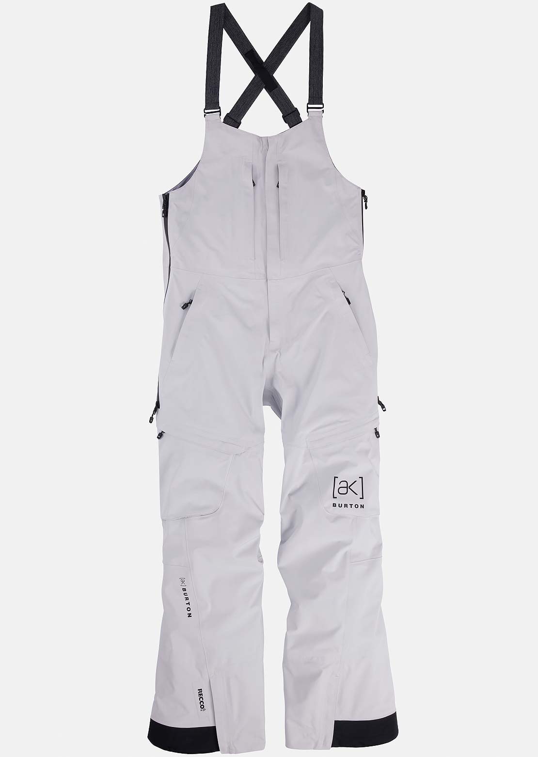 Burton Women&#39;s AK GORE‑TEX 3L Kimmy Stretch Bib Pants Gray Cloud