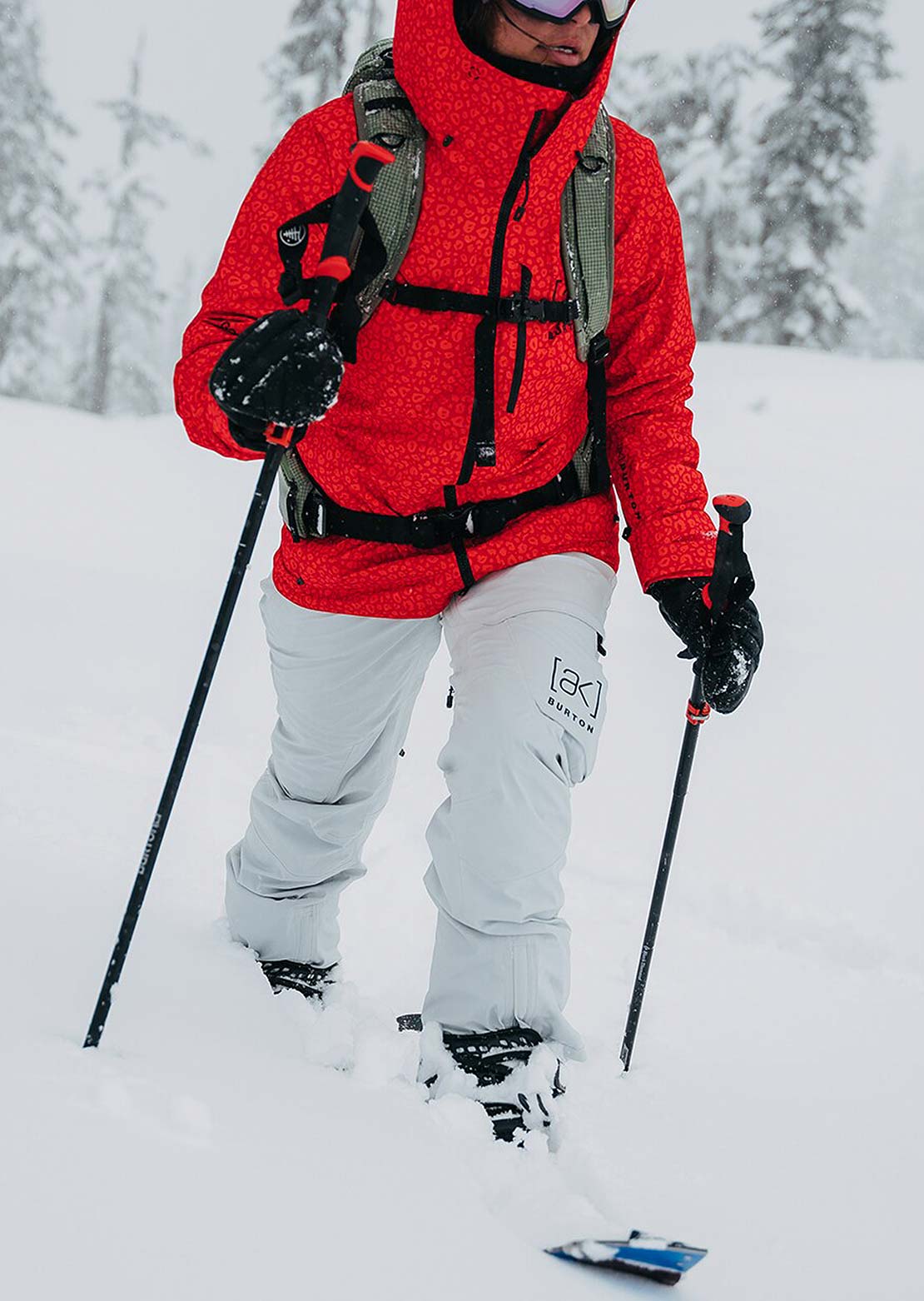 Burton Women&#39;s AK GORE-TEX Insulated Summit Pants Gray Cloud