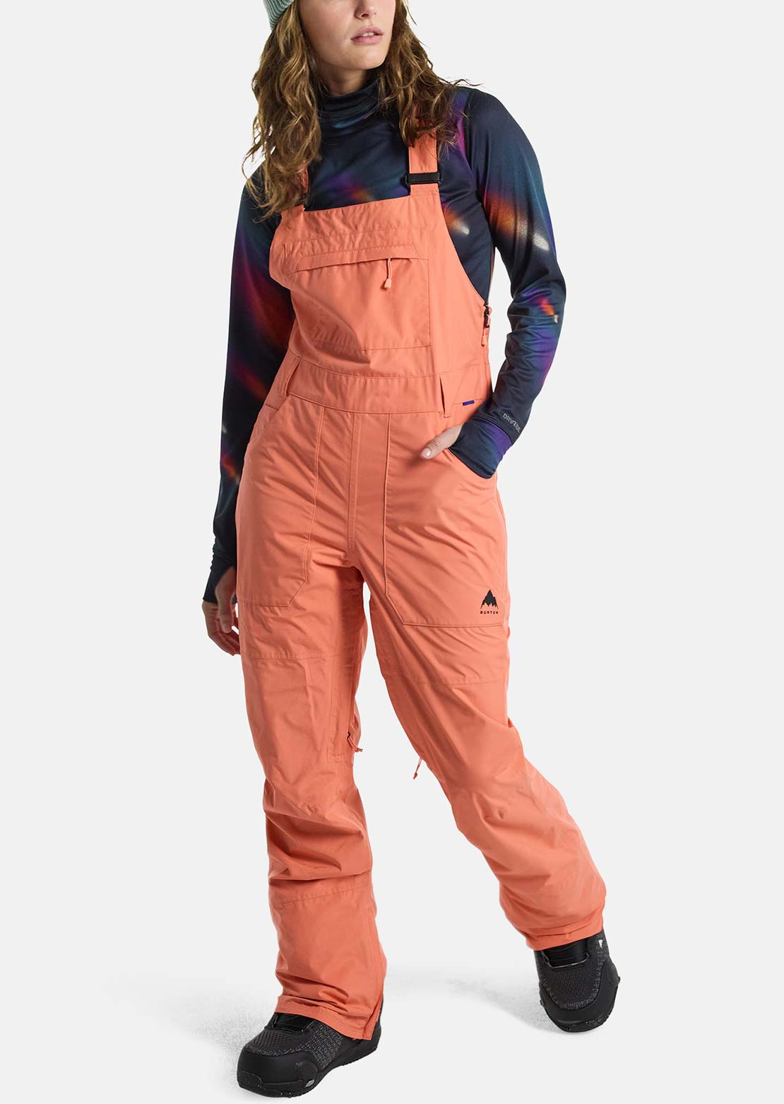 Burton Women's Avalon GORE-TEX 2L Bib Pants Peach Echo