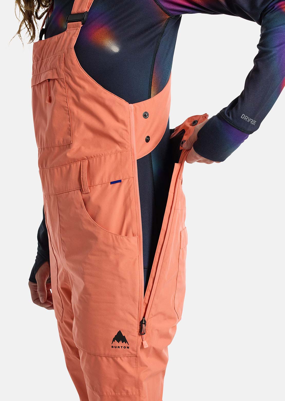 Burton Women's Avalon GORE-TEX 2L Bib Pants Peach Echo