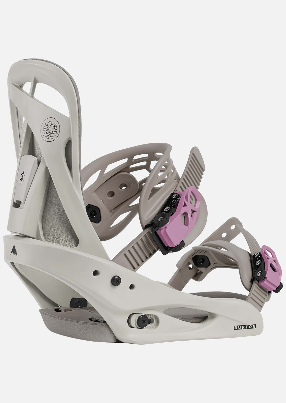 Burton Women's Citizen Re:Flex Snowboard Bindings Chinchilla Gray