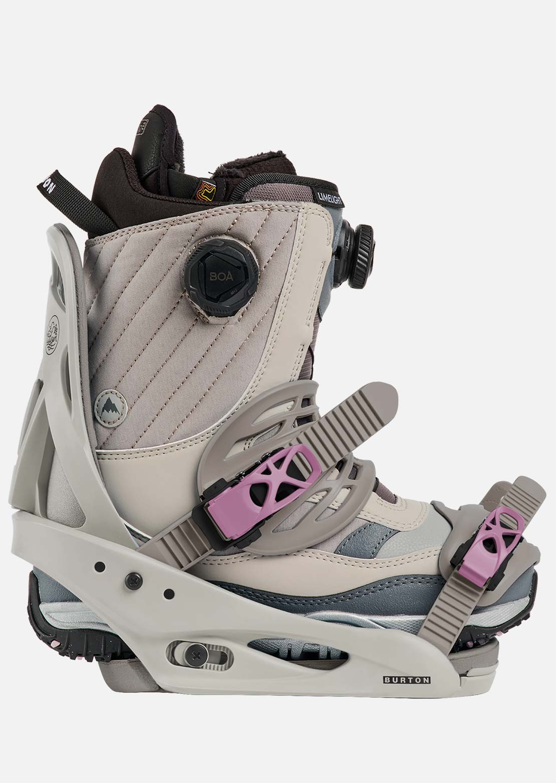 Burton Women's Citizen Re:Flex Snowboard Bindings Chinchilla Gray