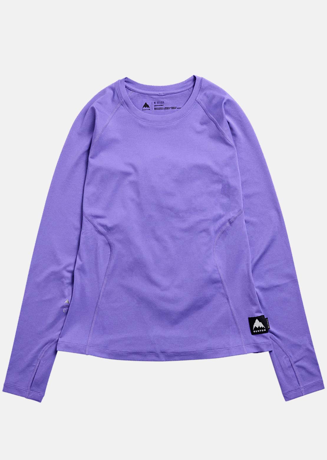 Burton Women's Lightweight Base Layer Crewneck Long Sleeve Purple Voltage
