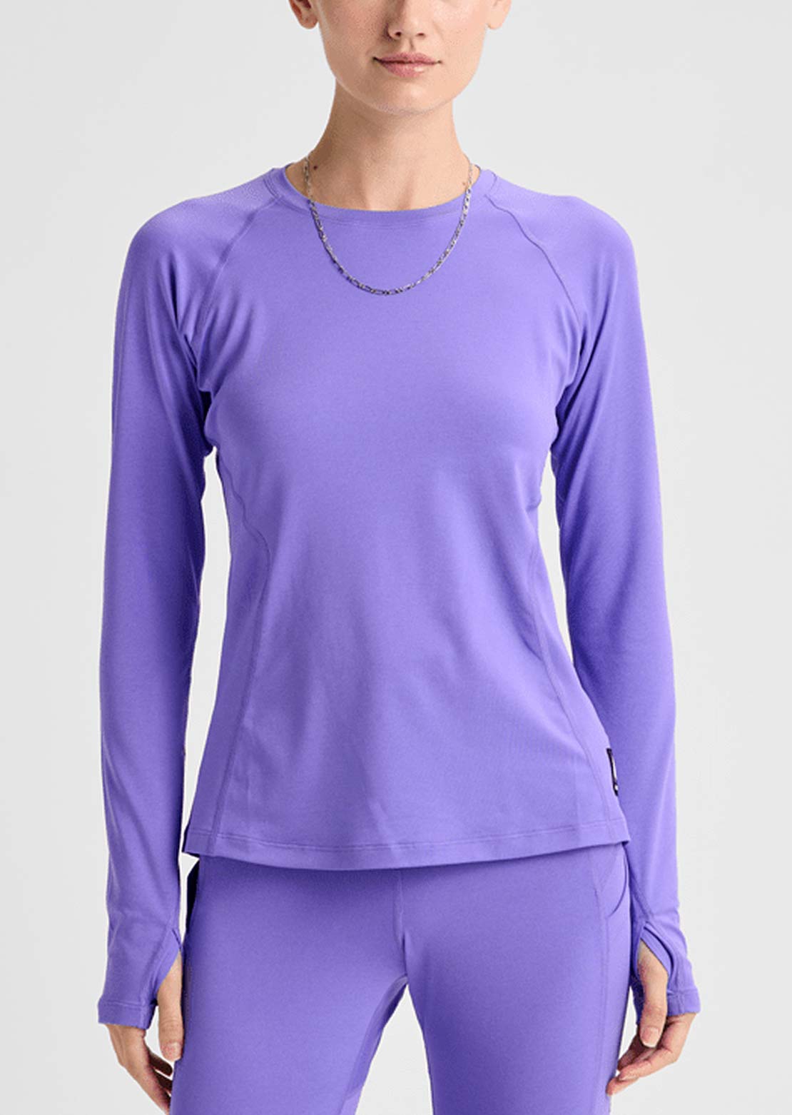 Burton Women's Lightweight Base Layer Crewneck Long Sleeve Purple Voltage
