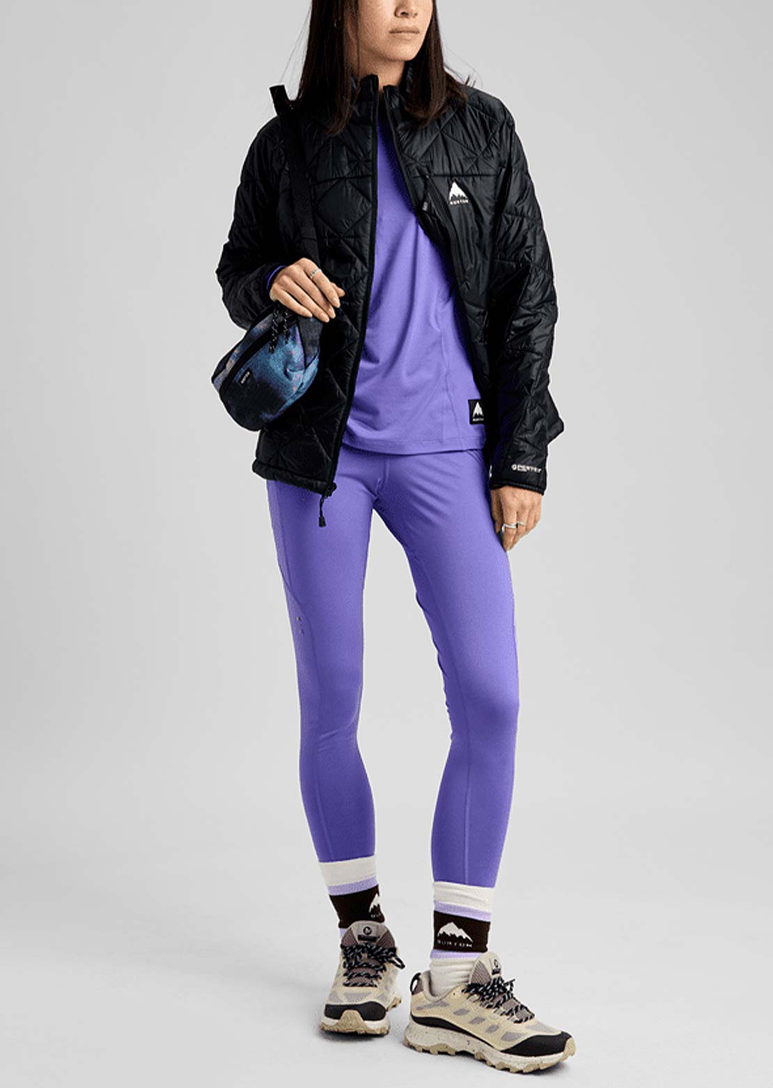 Burton Women's Lightweight Base Layer Pants Purple Voltage
