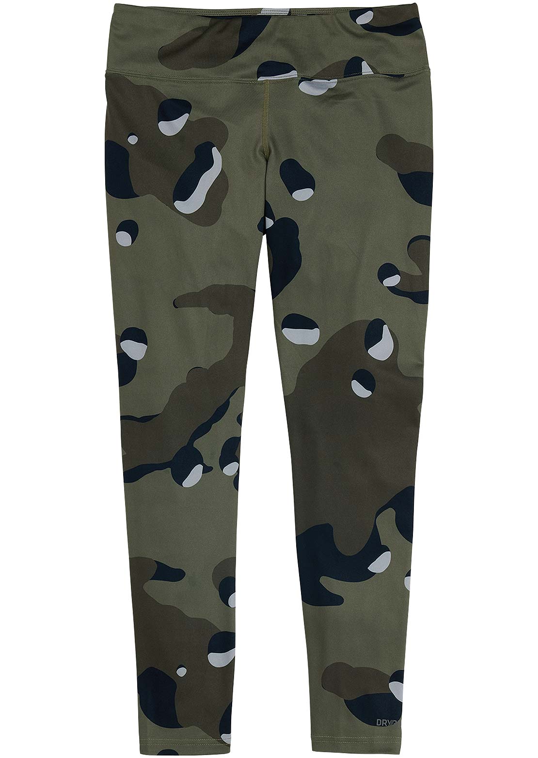 Burton Women&#39;s Midweight Base Layer Pants Forest Moss Cookie Camo