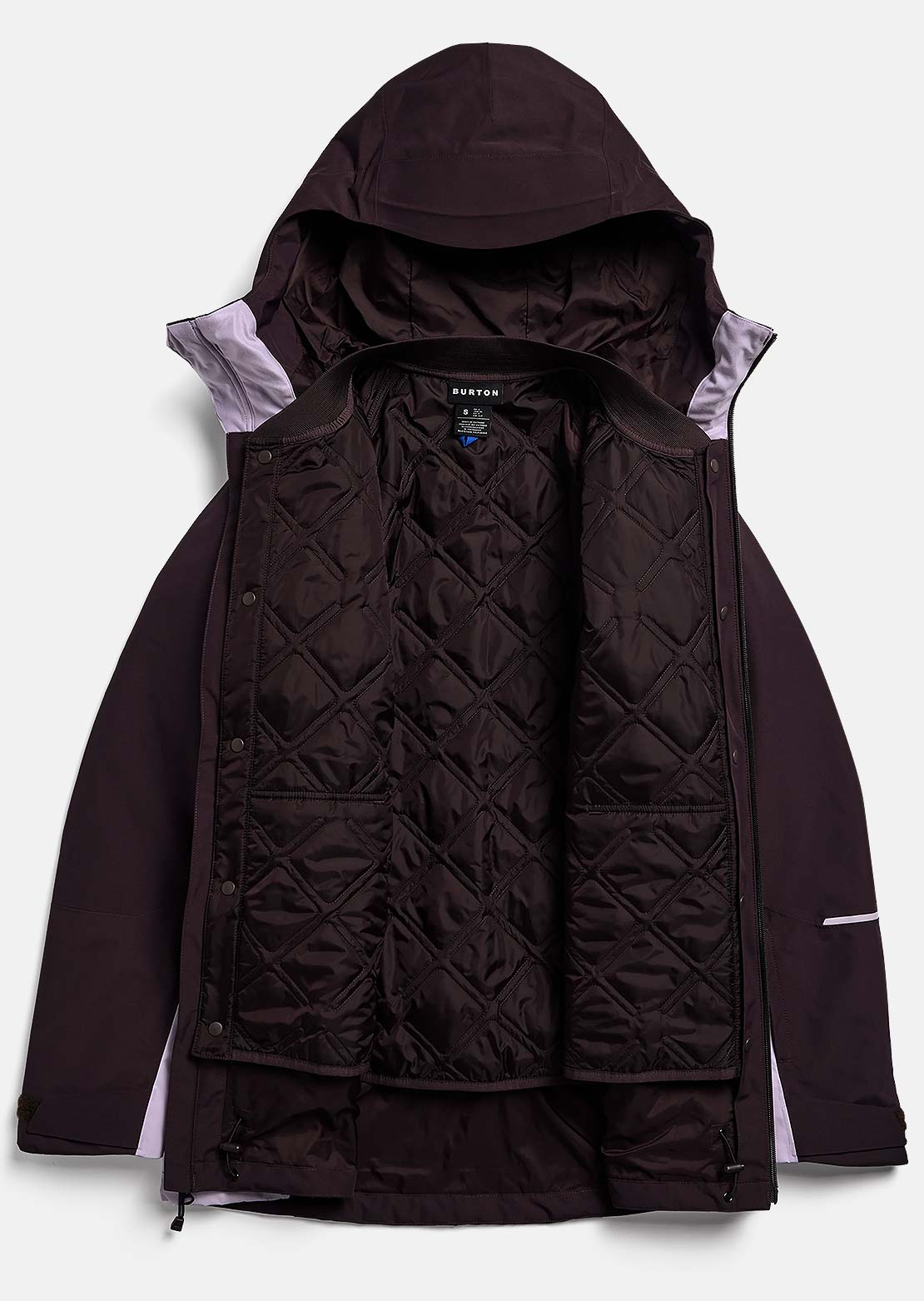 Burton Women's Reserve 2L 3-in-1 Jacket Bear Hug Brown/Moondust Purple