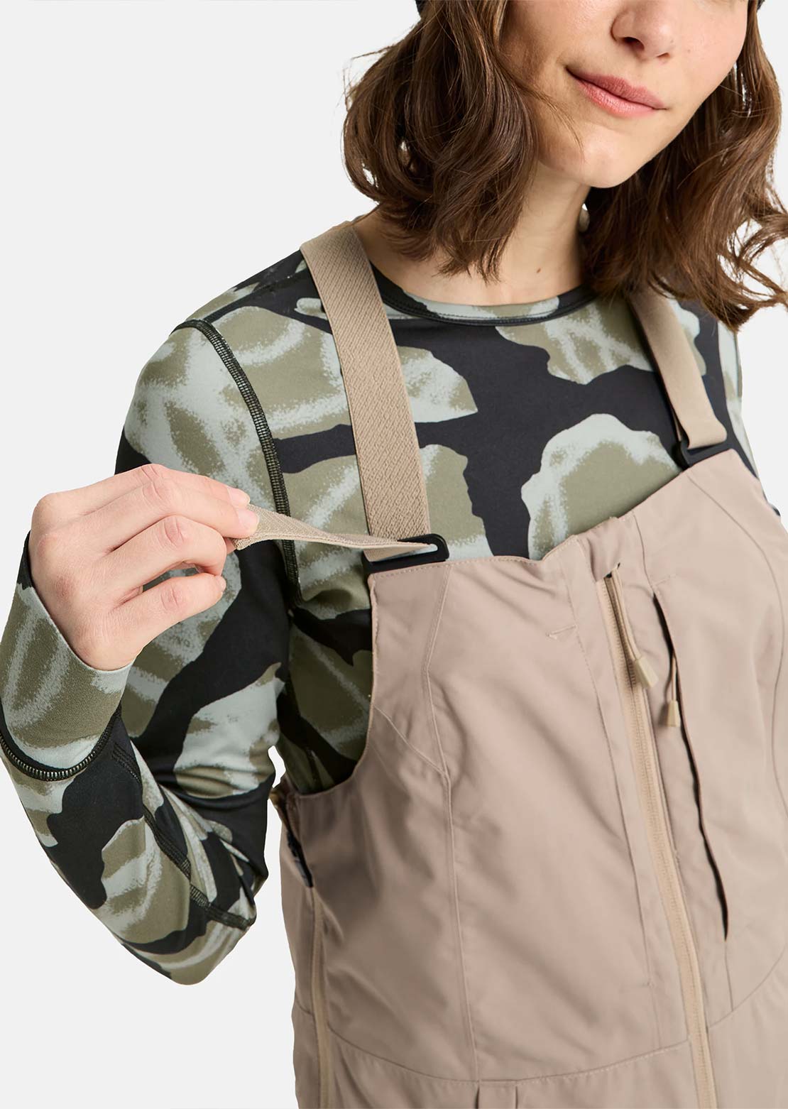 Burton Women's Reserve 2L Bib Pants Summit Taupe