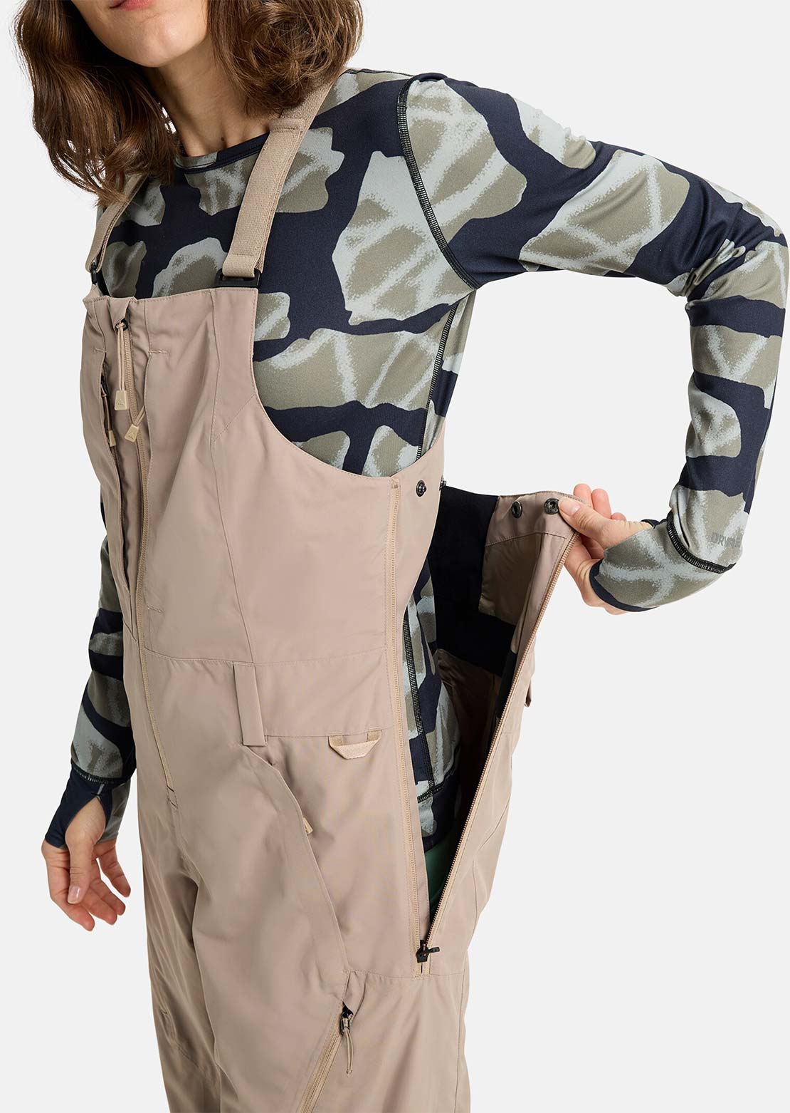 Burton Women's Reserve 2L Bib Pants Summit Taupe