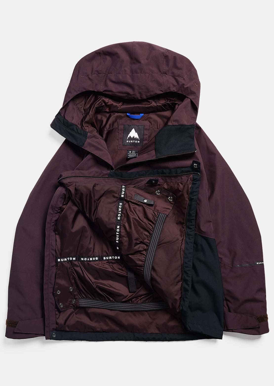 Burton Women's Reserve 2L Relaxed Anorak Jacket Bear Hug Brown/True Black