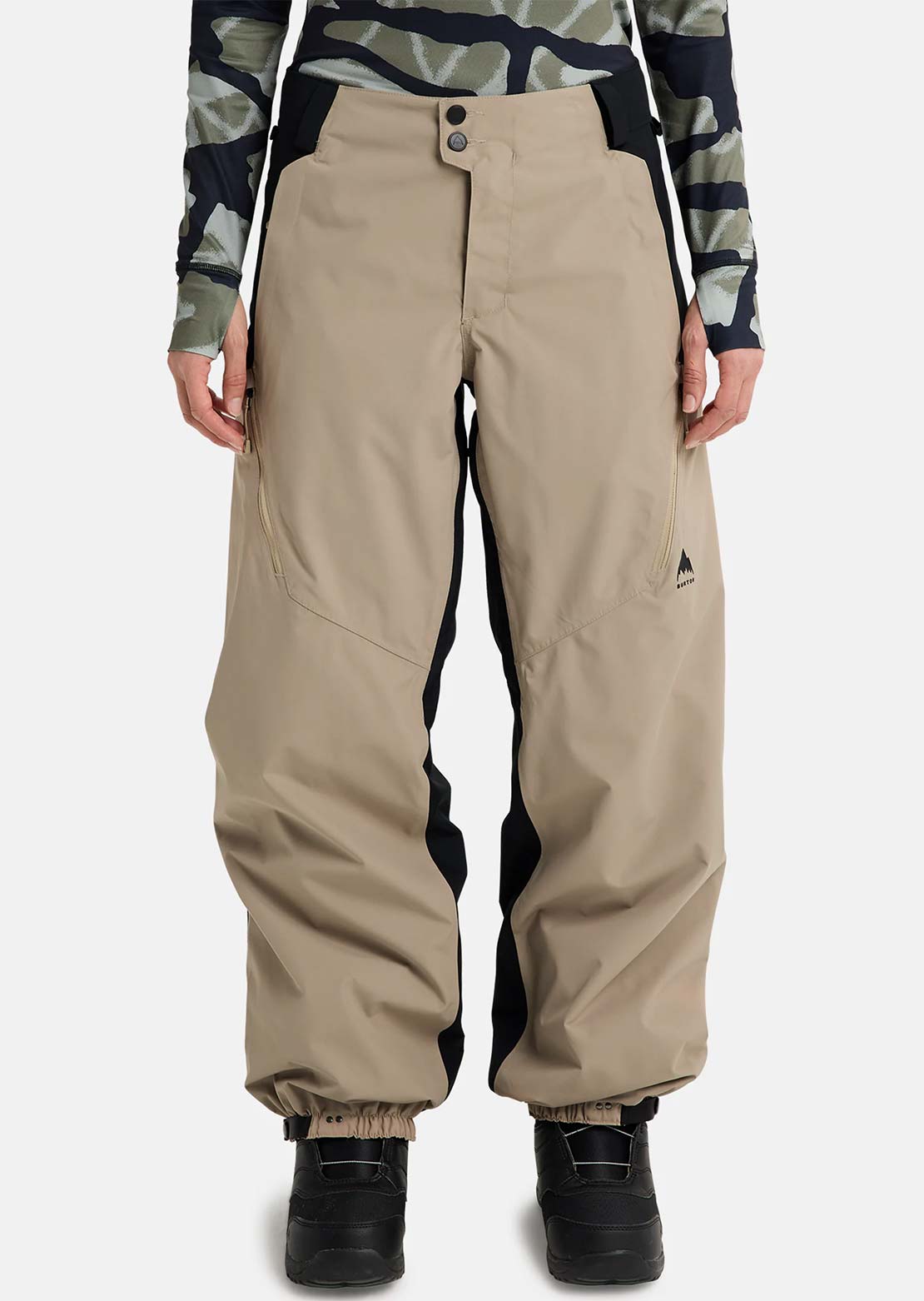 Burton Women's Reserve 2L Relaxed Pants Summit Taupe/True Black