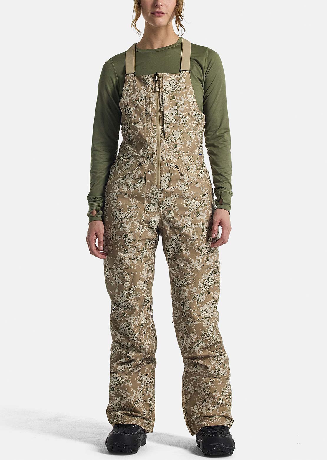 Burton Women's Reserve Bib Pants Snowfall Camo