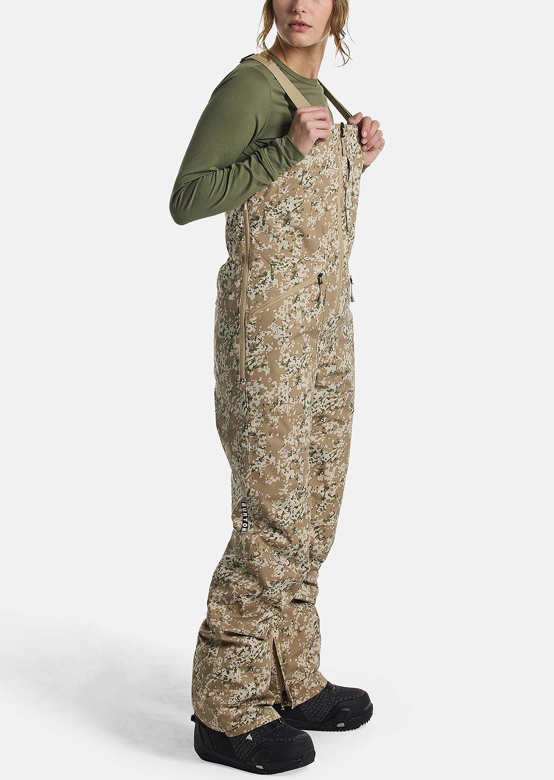 Burton Women's Reserve Bib Pants Snowfall Camo
