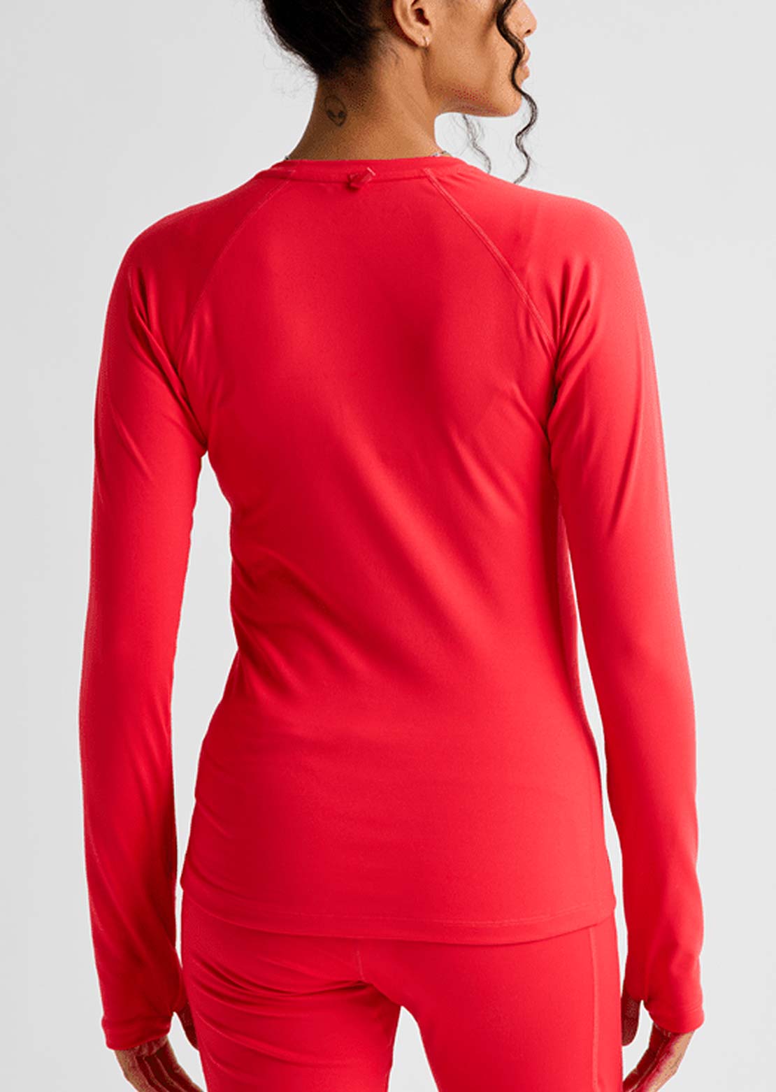 Burton Women's Synthetic Midweight Base Layer Crewneck Long Sleeve Hot Tamale