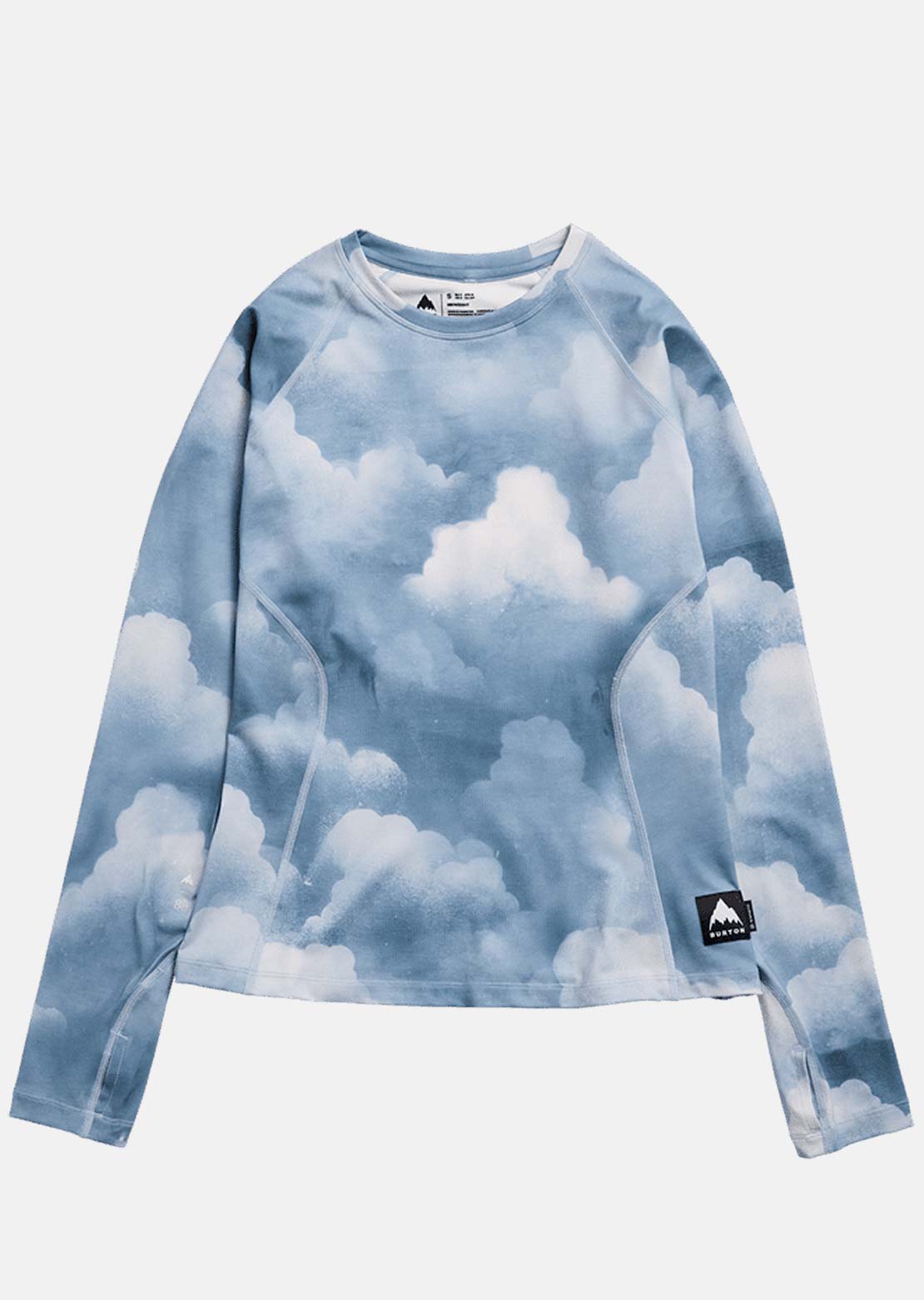 Burton Women's Synthetic Midweight Base Layer Crewneck Long Sleeve Nimbus