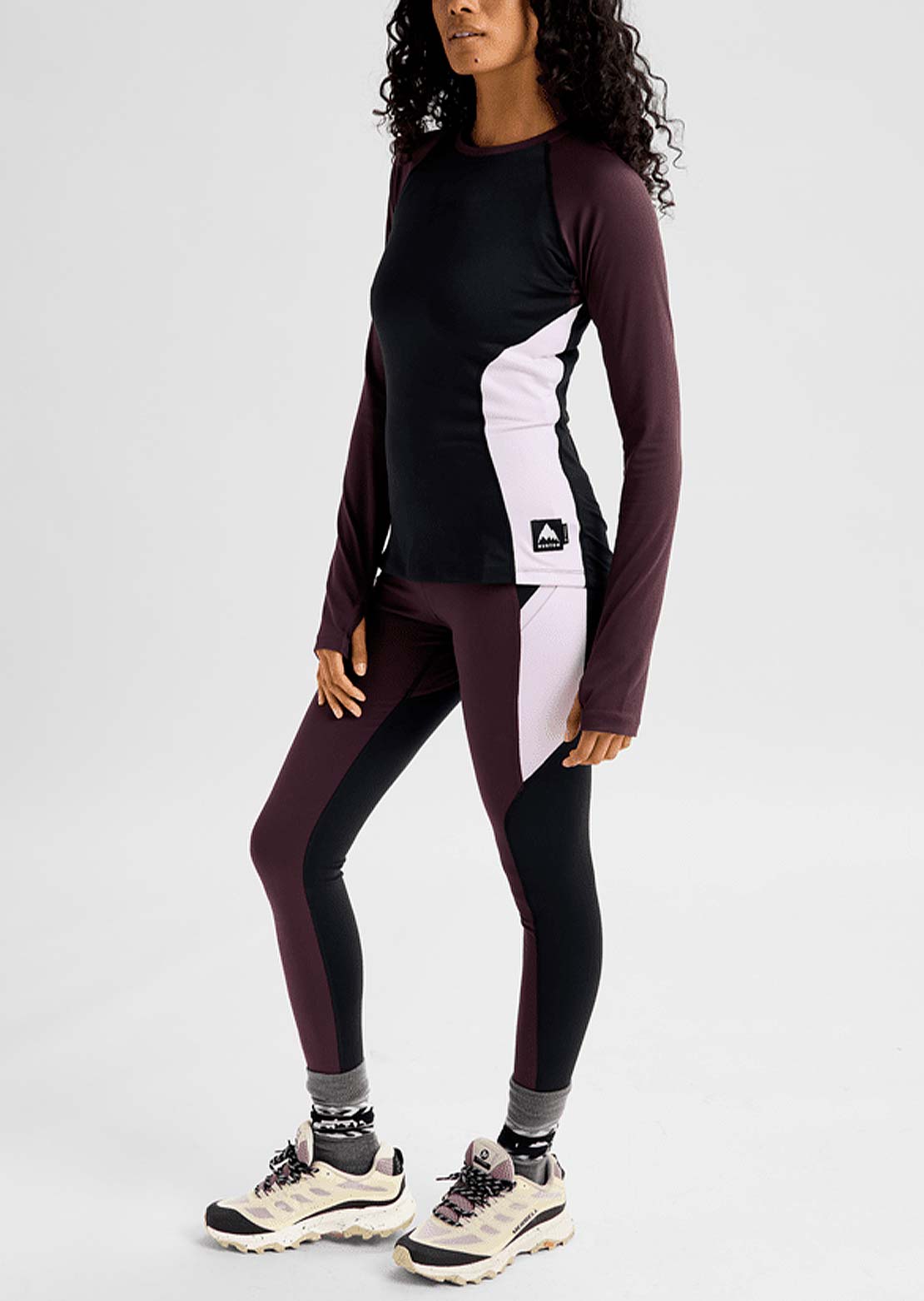 Burton Femmes Synthetic Midweight Base Layer Crewneck Manches longues