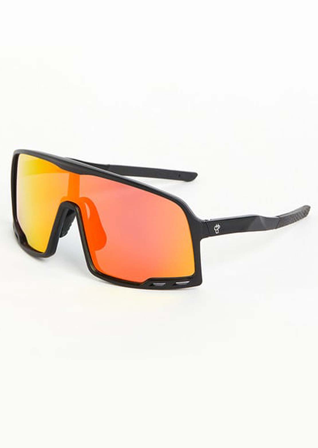 CHPO Unisex Henrik Sunglasses Black/Red Mirror