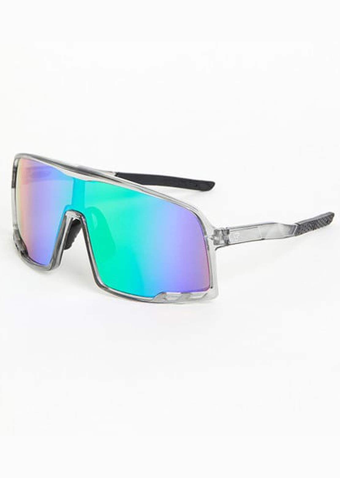 CHPO Unisex Henrik Sunglasses Grey/Rainbow Mirror