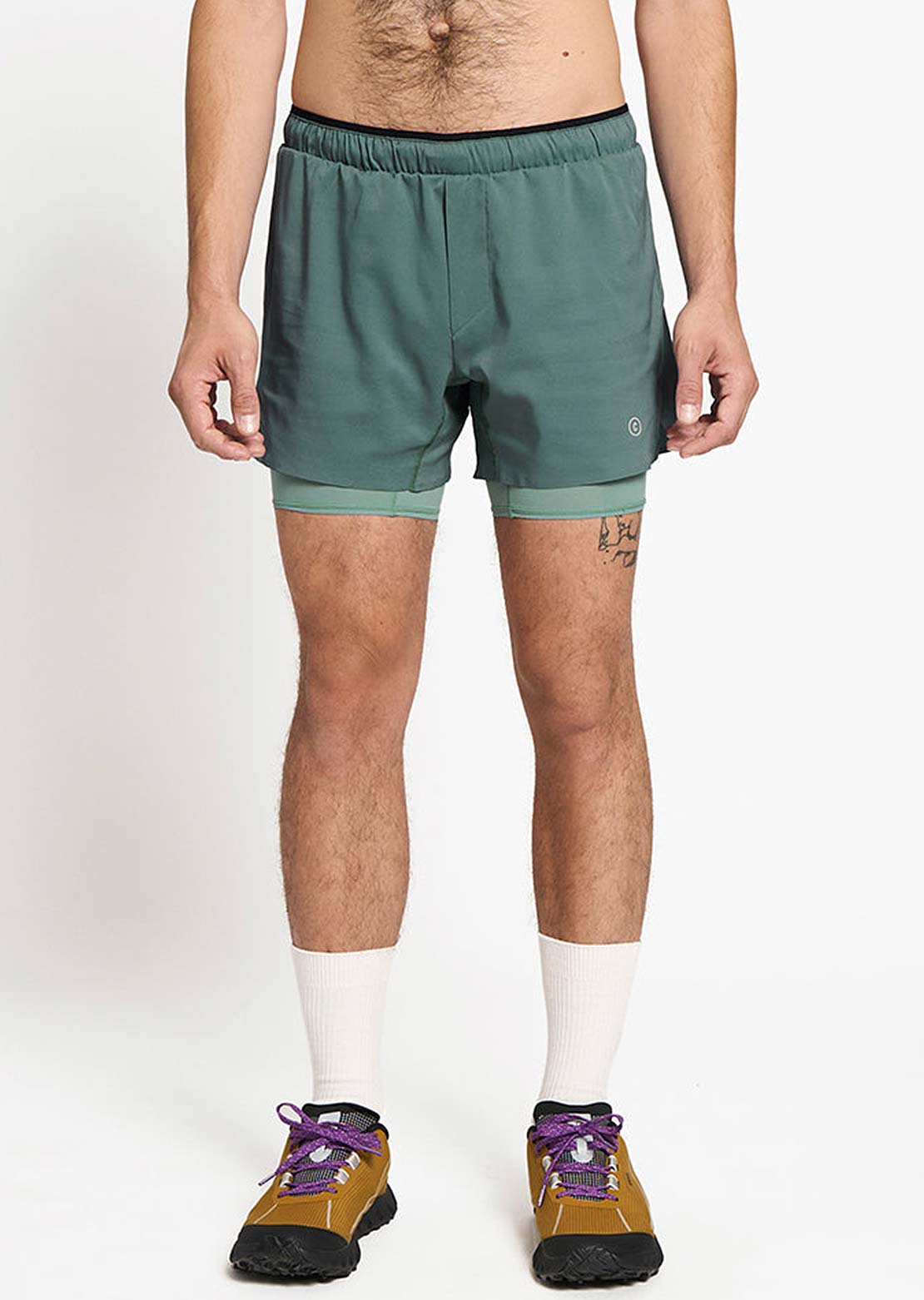 Ciele Men's DLY 5" Long Brief Shorts Silver Pine