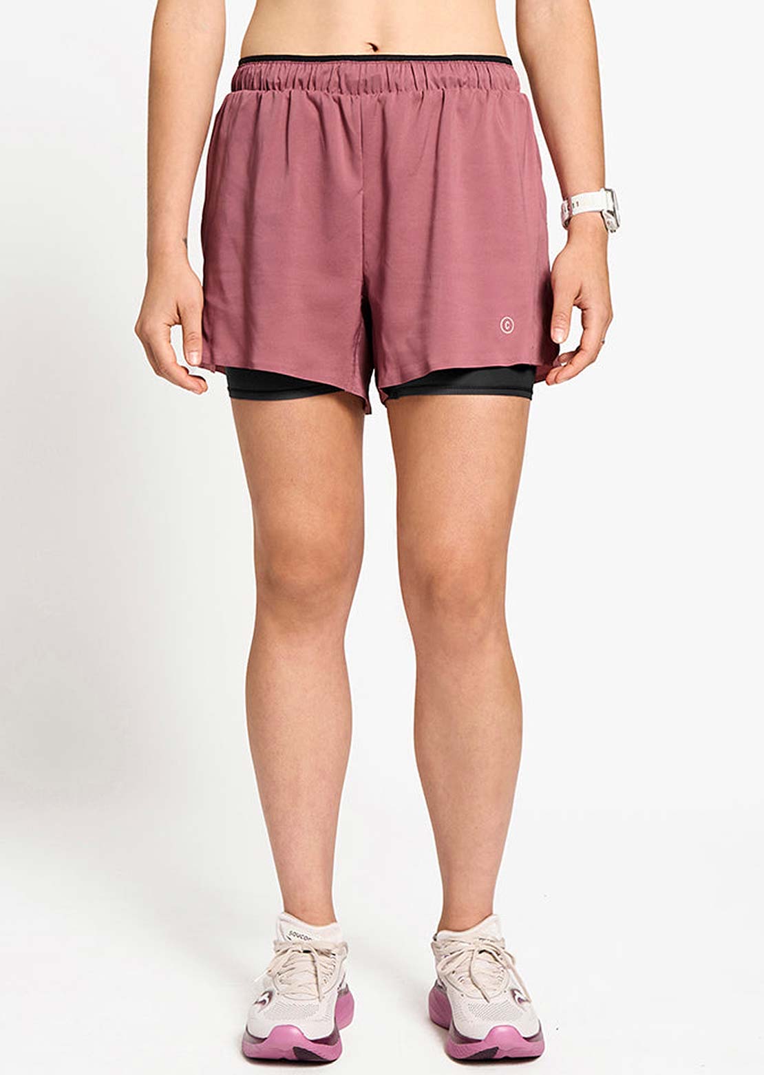 Ciele Women's DLY 4" Long Brief Shorts Deco Rose